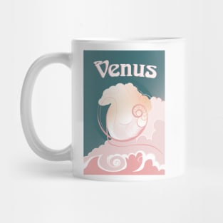 Venus - Art Nouveau Space Travel Poster Mug